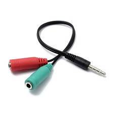3.5 Male to Mic & HeadPhone cable - MarkeetEx