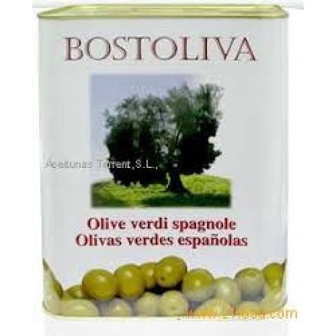 BOSTOLIVA Spanish Whole Green Olives 5Kg