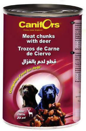 Canifors - Dog : Meat Chunks with Deer 410 GM - MarkeetEx