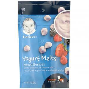 Gerber, Graduates, Yogurt Melts, 8+ Months, Mixed Berries, 1.0 oz (28 g)