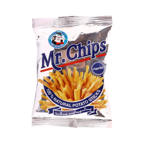 Mr Chips Natural Potato Sticks - Paprika 40 GM - MarkeetEx
