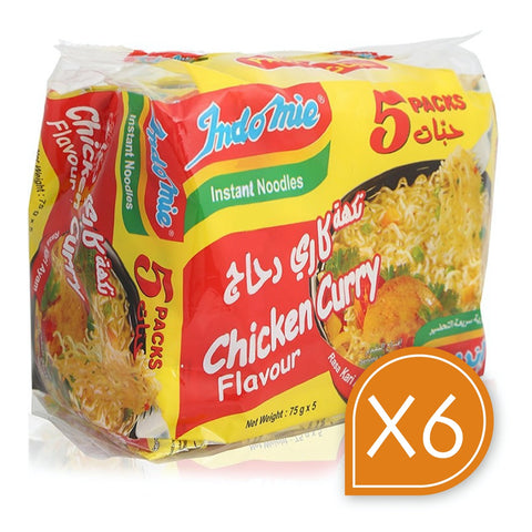Indomie Noodles Chicken Curry 5 packs X6