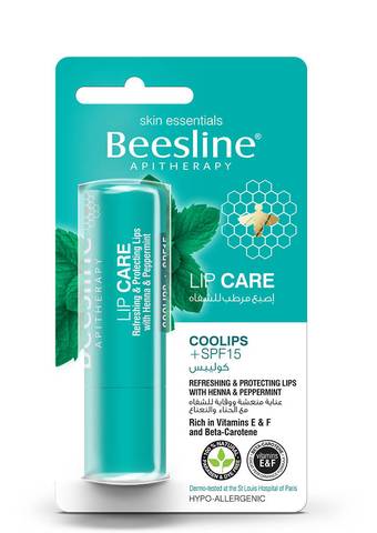 Beesline Lip Care - Cool lips SPF 15 - 4 g بيزلَين أصبع مرطب للشفاه *كوليبس عامل الوقاية 15