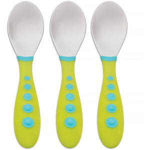 Kiddy Cutlery Toddler Spoons, 18+ Months, 3 Pack ملاعق طعام للاطفال - MarkeetEx