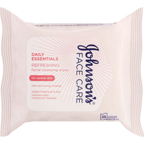 Johnson's Daily Essentails Refreshing Cleansing Face Care Wipes - MarkeetEx