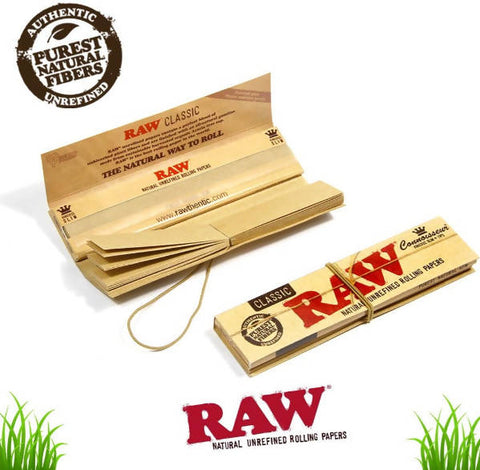 RAW® Classic Rolling Papper - Connoisseur Kingsize Slim with Tips - MarkeetEx