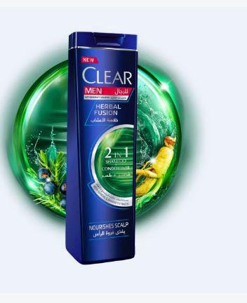 CLEAR MEN HERBAL FUSION 2 IN 1 SHAMPOO + CONDITIONER 400ML - MarkeetEx