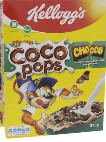 Coco Pops Kelloggs Chocos 375g - كوكو بوبس كلوغس