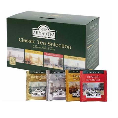 CLASSIC TEA SELECTION OF 4 BLACK TEAS - 20 TEA BAGS PACK