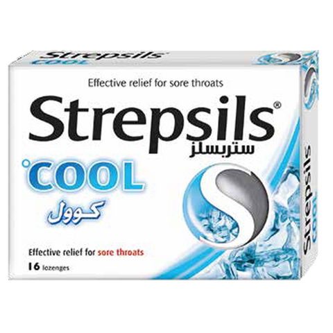 Strepsils Cool -16 Lozenges Pack - MarkeetEx
