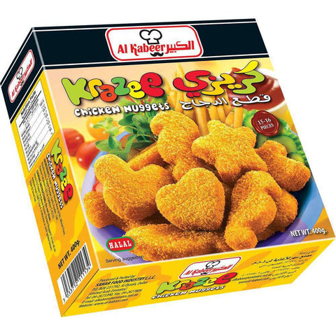 Al Kabeer Krazee Chicken Nuggets 400gm - MarkeetEx