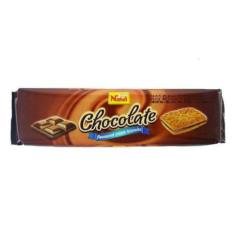 Nabil Chocolate Flavoured Cream Biscuit 82gm - MarkeetEx