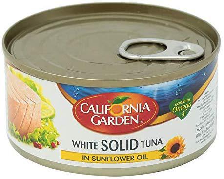 California Garden White Solid Tuna - In Sunflower Oil 185g - تونة حدائق كاليفورنيا بزيت عباد الشمس - MarkeetEx
