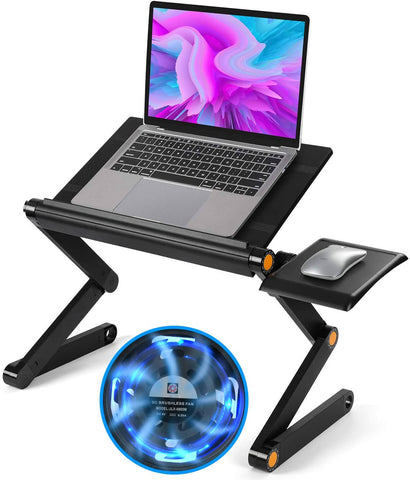 New Fashion Original Portable Folding Laptop Desk Table with Cooling Fan (3 in 1) - MarkeetEx