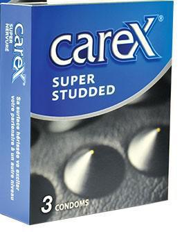 CAREX CONDOMS SUPER STUDDED 3's
