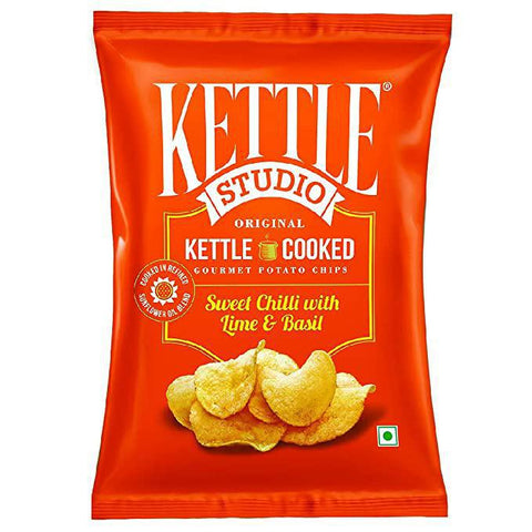 Kettle Studio Potato Chips Sweet Chilli With Lime & Basil 125g - MarkeetEx
