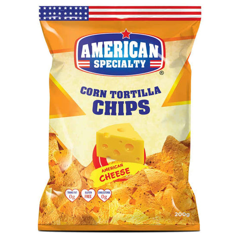 American Specialty - Corn Tortilla Chips - American Cheese - 200gm - MarkeetEx