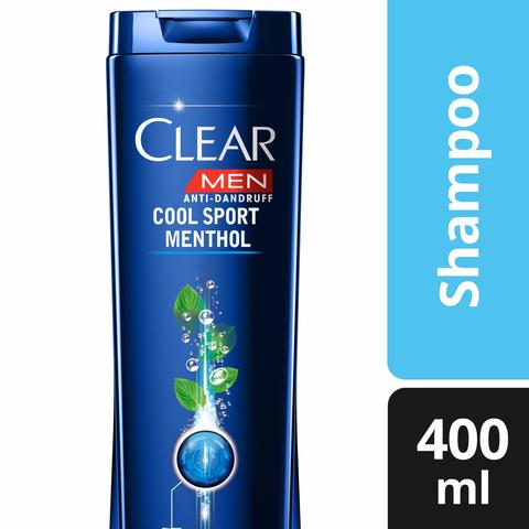 CLEAR MEN SHAMPOO COOL SPORT MENTHOL 400ML