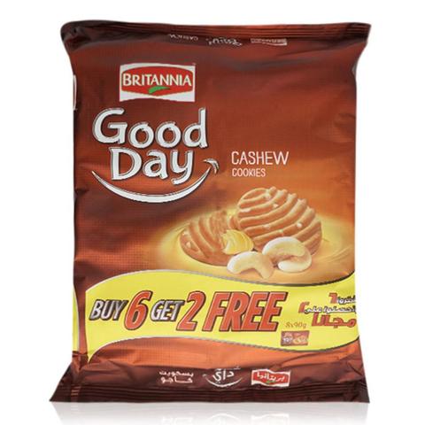 Britannia Good Day Cashew Cookies 90gm (6+2 Pack)