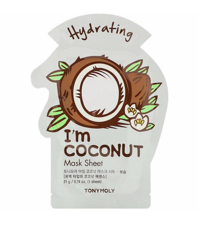 Tony Moly: I'm Coconut, Hydrating Beauty Mask 1 Sheet, (21g)