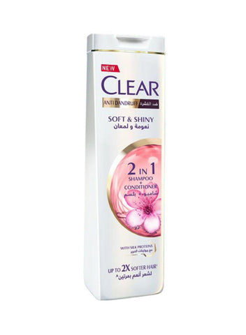 CLEAR Shampoo + Conditioner Anti Dandruff - Soft & Shiny  - شامبو ضد القشرة كلير - MarkeetEx