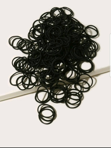 Black Hair Tie (200 pieces) - MarkeetEx