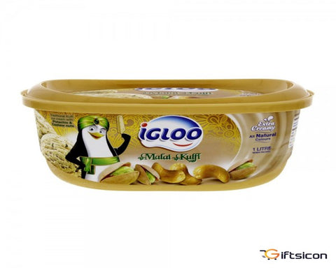 Ice Cream Pistachio & Cashew nut IGLOO 1Ltr - MarkeetEx