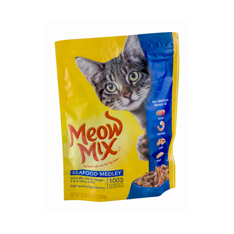 Meow Mix Seafood medley Cat food 510 gm - MarkeetEx