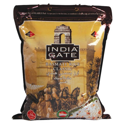 Rice India Gate Basmati - KG 10 أرز بوابة الهند بسمتي كيلو - MarkeetEx