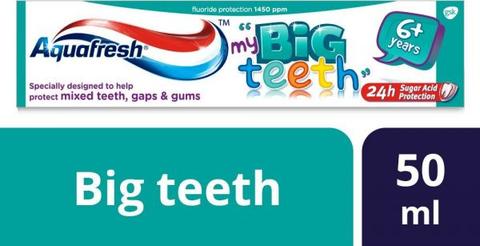 Aquafresh Big Teeth Toothpaste Kids 50ml