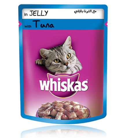 Tuna in Jelly Whiskas 85gm-  تونا بالجلي يسكاس-49--50-C
