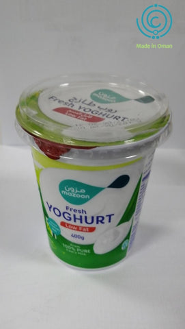 Mazoon Fresh Yoghurt Low Fat 400gm - MarkeetEx