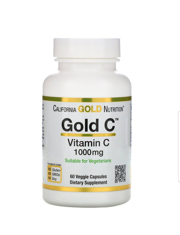 (Gold C) Vitamin C 1,000 mg (60 Veggie Capsules) - MarkeetEx