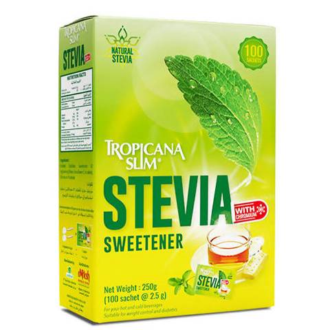 Tropicana Slim Stevia Sweetener (100 Sachets)