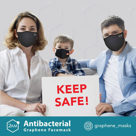 Antibacterial Graphene Facemask (3 per pack) - Kids (2-4 Years) - MarkeetEx