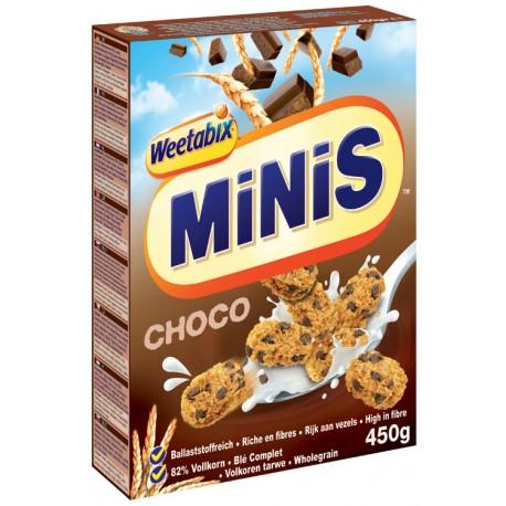 Cereal minis chocolate Weetabix 450gm