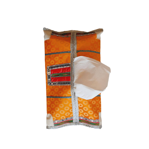 Tissue Case Omani Orange 46 CM * 38 CM - MarkeetEx