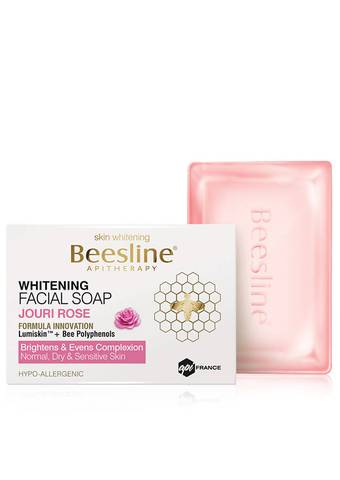 Beesline Whitening Facial Soap - JOURI ROSE - 85 g بيزلَين صابونة لتفتيح البشرة - ورد جوري