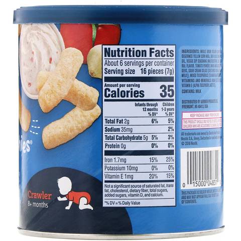 Gerber, Lil' Crunchies, 8+ Months, Veggie Dip, 1.48 oz (42 g)